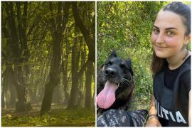 Anca şi câinele poliţist Sam au dat de urma bătrânei care se rătăcise în pădure