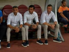 Marius Ianuli,Nicolae Dica si Mihai Stoica in meciul de fotbal dintre FCSB si Rapid Viena, din cadrul Ligii Europa, desfasurat pe Arena Nationala din Bucuresti, joi 30 august 2018