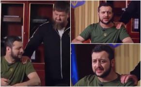 Scenetă despre capitularea Ucrainei, regizată de Kadîrov