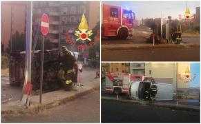 Microbuz cu 5 români, implicat într-un accident în Italia