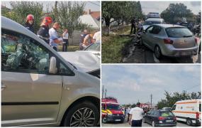 Doi copii de 4 şi 9 ani şi cinci adulţi, răniţi în urma unui accident la Iaşi