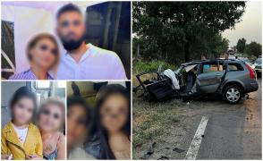 Vali, Diana şi cele două fiice au murit pe loc în impact
