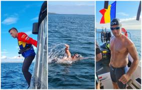 Primul român care a traversat înot Canalul Nordic. Traseu infernal, extrem de dificil: "Curentul îmi venea împotrivă, eram epuizat"