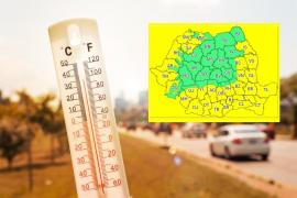 Cod galben de căldură până marţi. În Bucureşti, temperatura ajunge la 37 de grade
