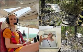 "Aş fi ales fără să clipesc să fiu în locul tău". Georgiana a murit la 28 de ani în accidentul aviatic din Giurgiu. Primise cadou lecţia de zbor chiar de la iubitul său
