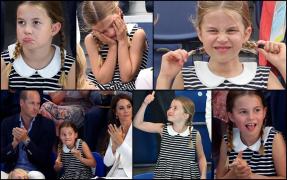 Prinţesa Charlotte a cucerit internetul, după apariţia la un concurs de nataţie de la Jocurile Commonwealth