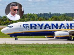 Un însoţitor de bord bea vin rosé şi shot-uri de whiskey în timpul unui zbor Ryanair. Tânărul a fost surprins de către pasageri