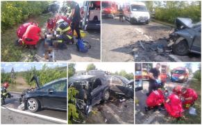 Accident cu cinci victime în judeţul Vaslui. Un copil de 4 ani, transferat la Spitalul din Iaşi