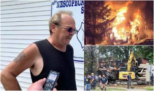 Lacrimi de durere pentru un pompier, după ce a fost chemat să-şi salveze propria familie