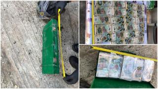 În valiză îngropată sub pământ se aflau 460.000 de lei.