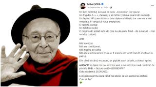 factură la energie primită de Mihai Șora