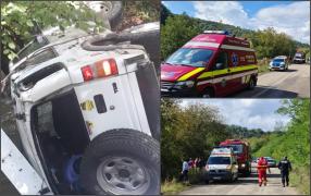 Un tânăr de 19 ani a murit, după ce a căzut cu mașina într-un pârâu. Șoferul a rămas captiv în vehiculul intrat sub apă, în Caraș-Severin