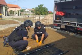 Peste 40 de proiectile, descoperite în comuna Biharia