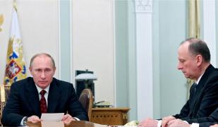 Vladimir Putin, președintele Federației Ruse și Nikolai Patruşev, fost şef al FSB