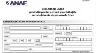 Declaraţia unică 2023 trebuie depusă până la 25 mai 2023