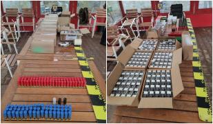 Mii de elemente de muniție și încărcător pentru armă letală, găsite la un italian stabilit în Buzău