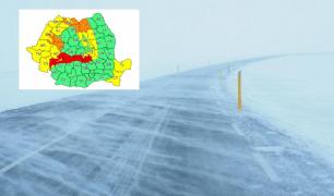 Meteo: Cod roșu de viscol emis de ANM. Meteorologii anunță rafale de peste 140 km/h, în zona de munte