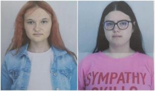 Gulia și Alexandra, două fete de 15 ani, date dispărute după ce au plecat la școală