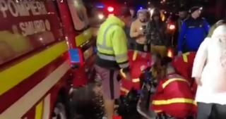 Şofer, apărat de jandarmi, după ce a lovit un bărbat din Râşnov care traversa neregulamenar. Martorii au vrut să facă singuri dreptate