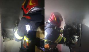 Au vrut să spargă un ATM din Sibiu, dar au reușit doar să-i dea foc. Banii din bancomat s-au făcut scrum