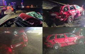 Un tânăr de 21 de ani a murit după ce s-a răsturnat cu mașina și a ieșit în afara drumului