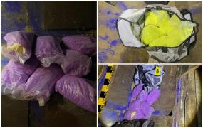 Captură-record de ecstasy, într-o parcare privată din Argeș. Cele peste 230.000 de comprimate sunt evaluate la aproximativ 4.000.000 de euro
