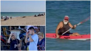 "E mai frumos decât în sezon de o mie de ori. Este o vreme perfectă." Turiștii s-au bucurat de vremea caldă și prețurile mici de pe litoral