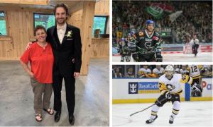 Momentul în care un jucător de hochei iese de pe gheaţă cu gâtul tăiat. Familia urmărea meciul la TV: "Am văzut sângele curgând, am ştiut imediat că e rău"