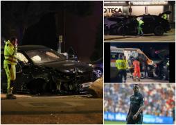 Fotbalistul Mario Balotelli, accident grav de maşină în Italia. Şi-a făcut bolidul praf, după ce s-a izbit de un parapet