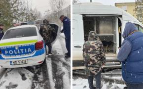Un bărbat fără adăpost din Constanţa a cerut ajutorul poliţiştilor pentru el şi câinele lui. Cum au reacţionat autorităţile