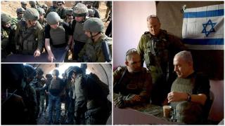 Benjamin Netanyahu, premierul Israelului în vizită în Gaza