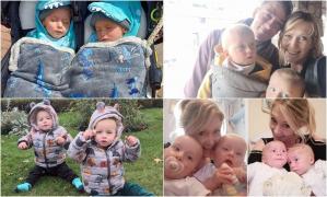 Și-a născut copiii perfect normali, apoi cerul i-a căzut în cap. Gemenii din UK, într-o luptă continuă cu viața după ce au fost diagnosticați cu o boală rară