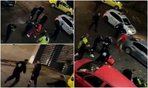 Bătaie în faţa unei săli de fitness din Bucureşti. Polițiștii au încercat să îi despartă cu sprayul lacrimogen