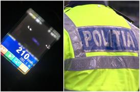 Bărbat de 34 de ani din Breaza, prins gonind pe autostrada A3 cu 210 km/h