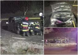 Copil de 7 ani, rănit într-un accident teribil în Petroşani. Alţi doi adulţi la spital după ce două maşini s-au tamponat