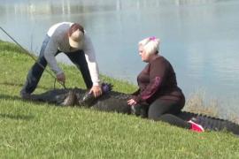 Ucisă de aligator. A murit ca să-şi salveze căţelul