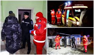 Trei oameni fără adăpost, salvați de la îngheț în plină noapte