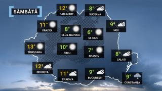 Vremea 18 martie. Temperaturi scăzute, mai ales dimineața și seara. Maximele pot ajunge la 14 grade