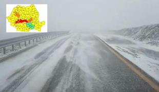 Meteo: Cod roșu de vânt emis de ANM. Meteorologii anunță rafale de peste 140 km/h, în zona de munte