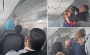 Haos în timpul unui zbor Dallas - Orlando, după ce bagajul unui pasager a luat foc. Avionul a aterizat de urgență la Jacksonville
