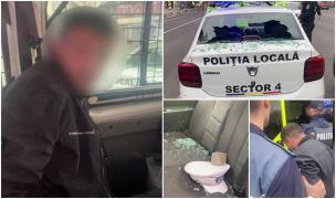 "Băgați-l în dubă!" Polițiști atacați cu bucăți de piatră cubică, la intrarea în Pasajul Unirii