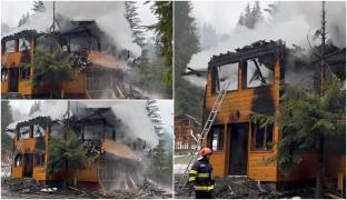 Focul ar fi pornit de la un conductor electric defect