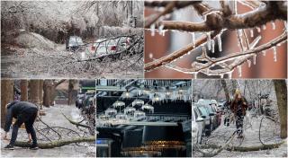 O furtună de gheață a paralizat Canada. Peste un milion de oameni au rămas fără curent, după ce copacii s-au prăbușit peste cablurile electrice