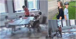 Elevă de 12 ani, eroină după ce a efectuat manevra Heimlich pentru a-l salva pe fratele ei de la sufocare. Momentul salvării, suprins de camerele şcolii