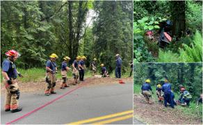 Un bărbat a fost salvat după ce a căzut cu maşina într-o râpă de 45 de metri, în SUA. A supravieţuit 5 zile fără apă şi fără mâncare, blocat în vehicul