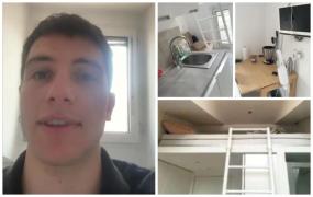 "Toaleta este la duș. Le pot folosi pe ambele fără a face un pas". 650 de euro pe lună pentru o garsonieră de doar 9 metri pătrați, în Milano