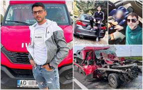 "Drum lin în ultima ta cursă, Adelin". El este șoferul român mort în Ungaria, în cabina strivită de TIR. Avea doar 28 de ani și era tatăl unui băiețel