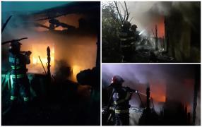 Casa din Botoşani s-a făcut scrum