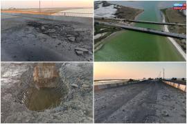 "Poarta spre Crimeea", avariată. Un pod dintre Crimeea și Herson, lovit de ucraineni cu rachete Storm Shadow