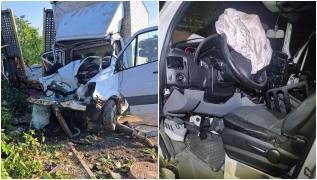Prăpăd pe un drum din Galaţi: tânăr de 19 ani, mort pe loc după ce a intrat pe contrasens şi s-a izbit puternic de o platformă de tractări